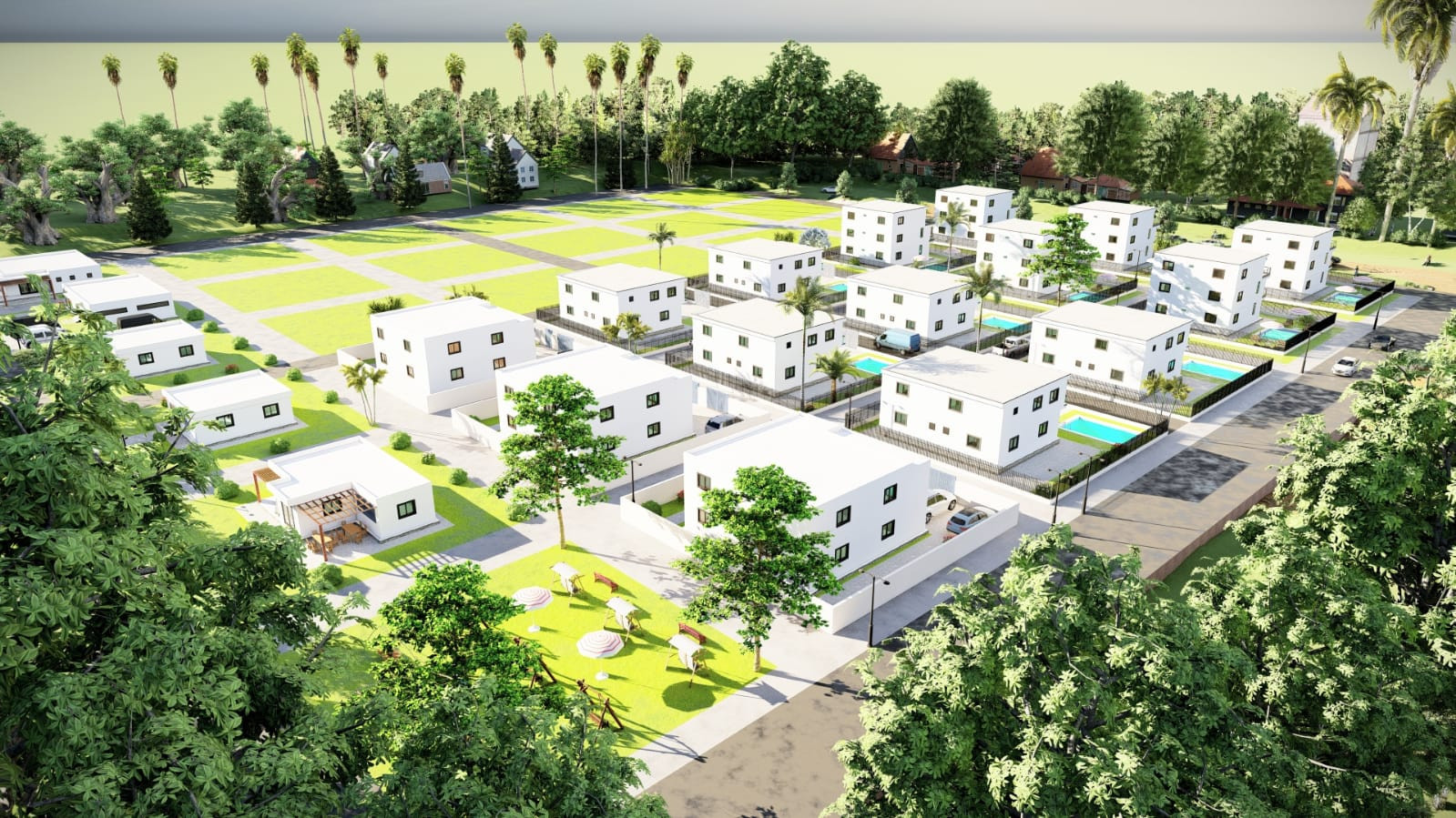 Villa R+2 sur plan —